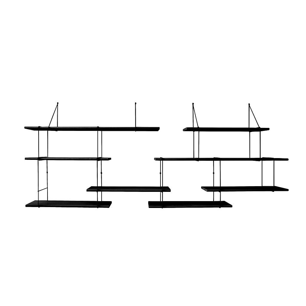 Duo link shelf black / black