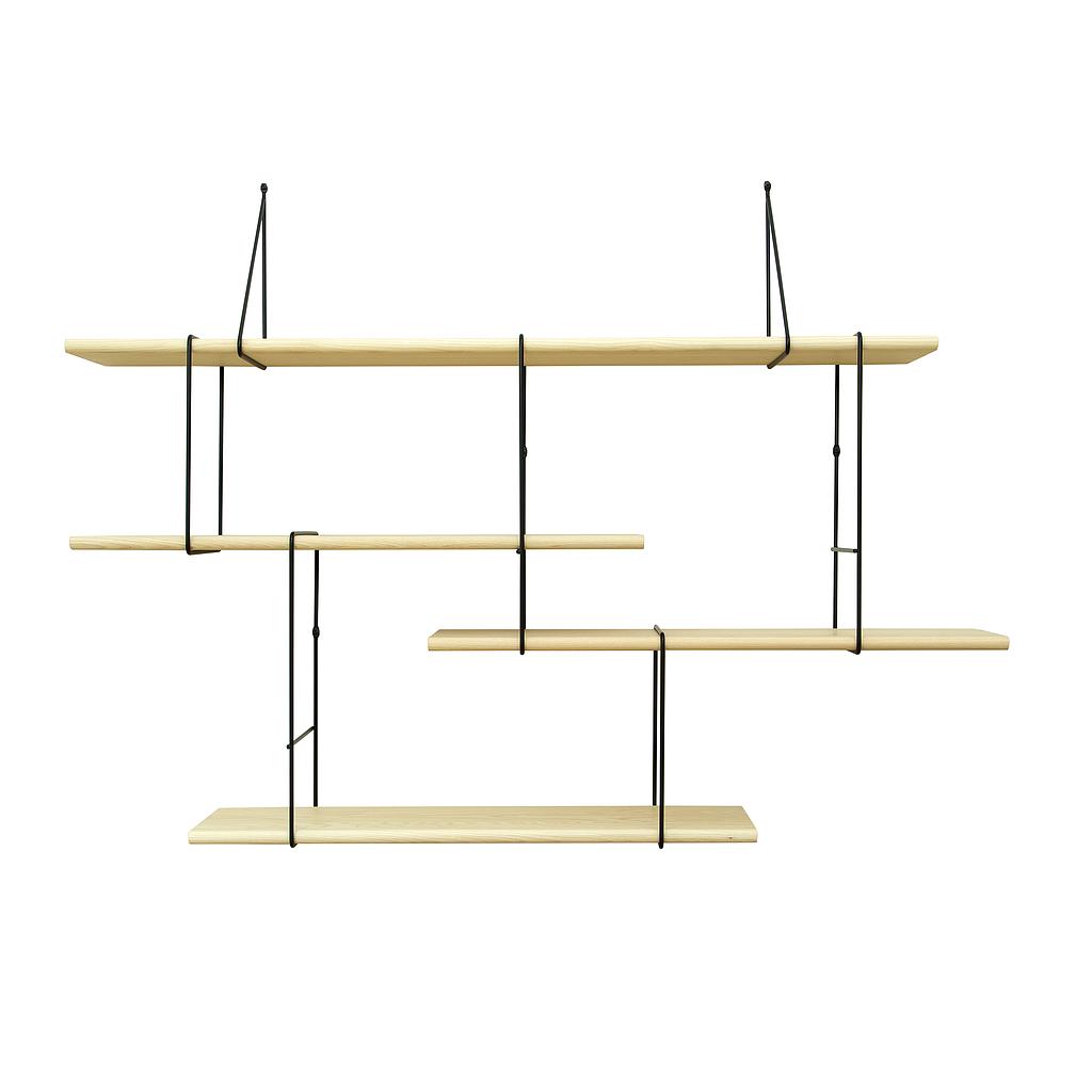 Link shelf set 1 ash / black