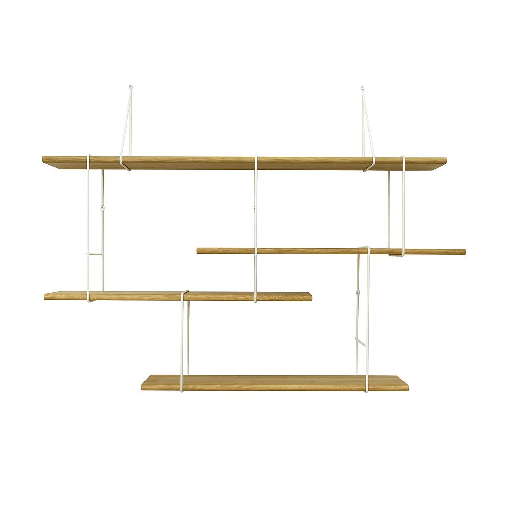 Link shelf set 1 oak / white